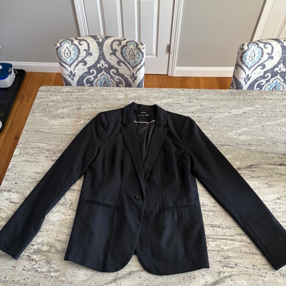 Apt 9 Womens The Torie Jacker Black one-button Stretch Blazer, Size 10 - Picture 5 of 6